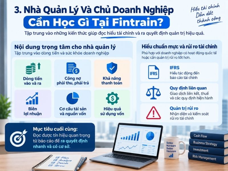 Nhà Quản Lý Và Chủ Doanh Nghiệp Học Gì Tại Fintrain